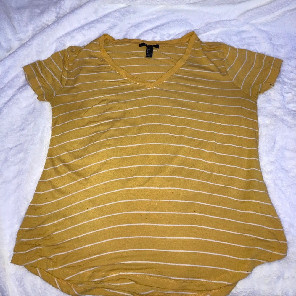 yellow and white striped shirt from forever 21.